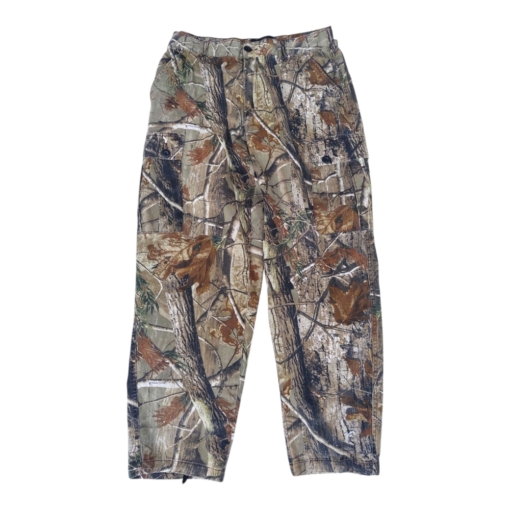 VTG Realtree Redhead Camo Gorpcore Pants 32x29 Hunting Cargo Size M Adjustable - Picture 3 of 7